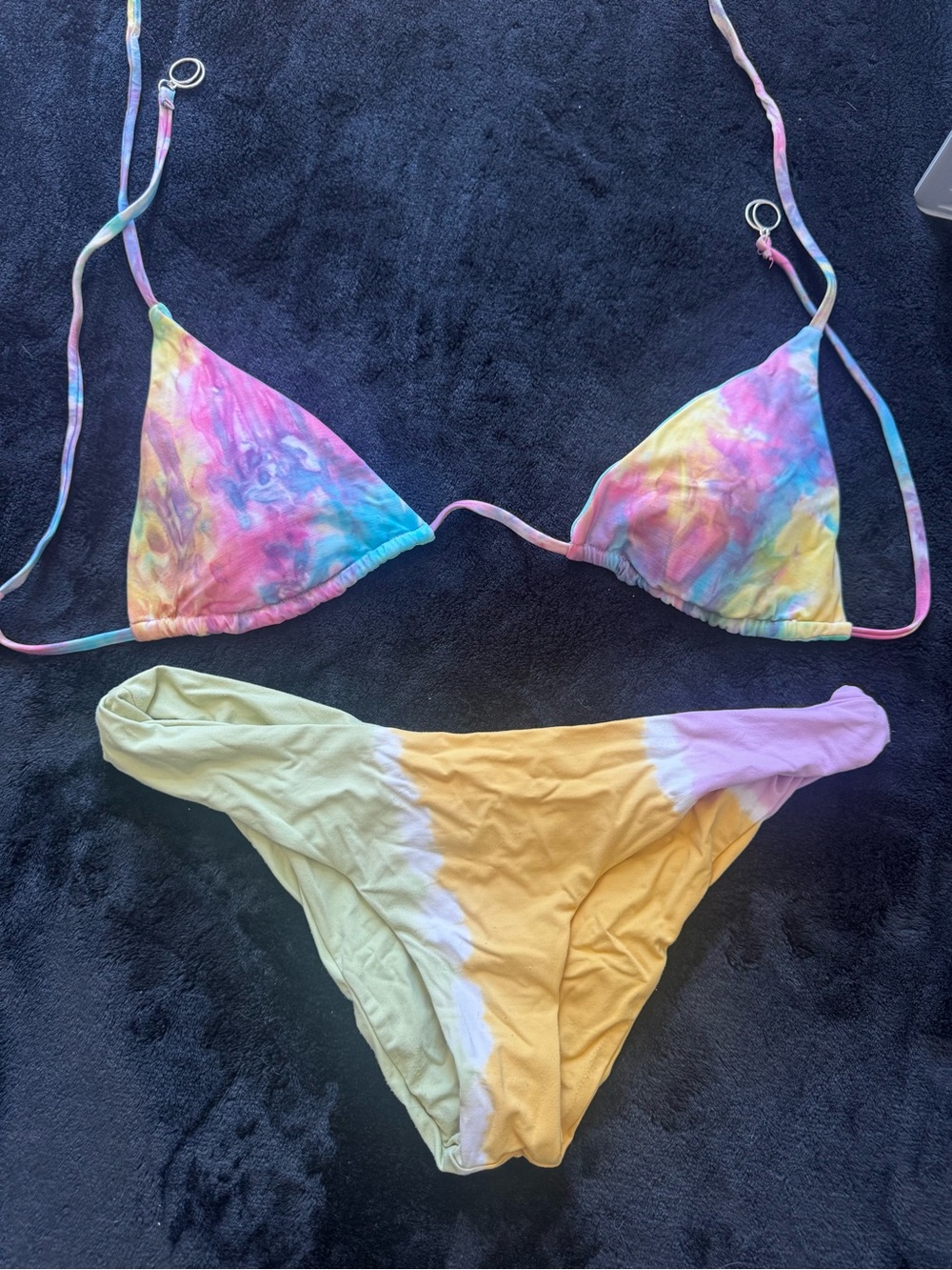 Reversible bathing suit. Tie-dye very comfortableset